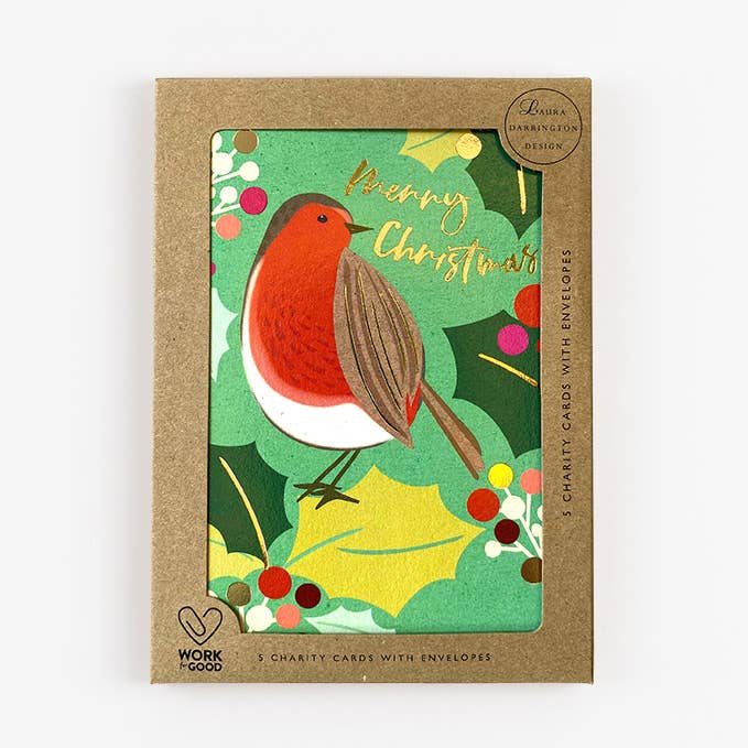 Merry Christmas Robin – Pack Charity Christmas Card Pack