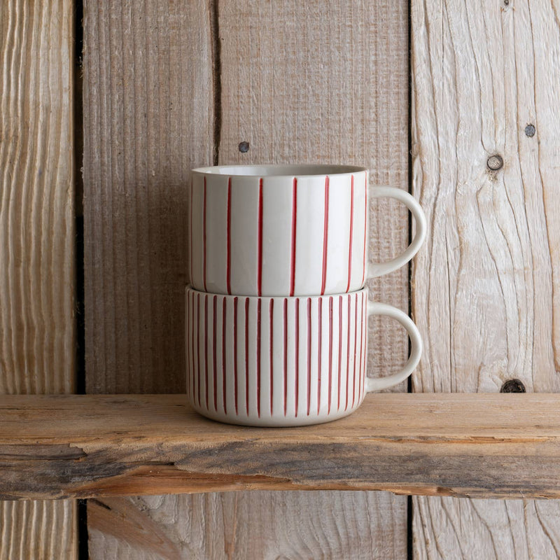 Yarrow Mug - Brushed Earth Red - Large (Set of 2)