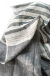Hand Loomed Striped Linen Scarf ~ in 4 fresh colourways