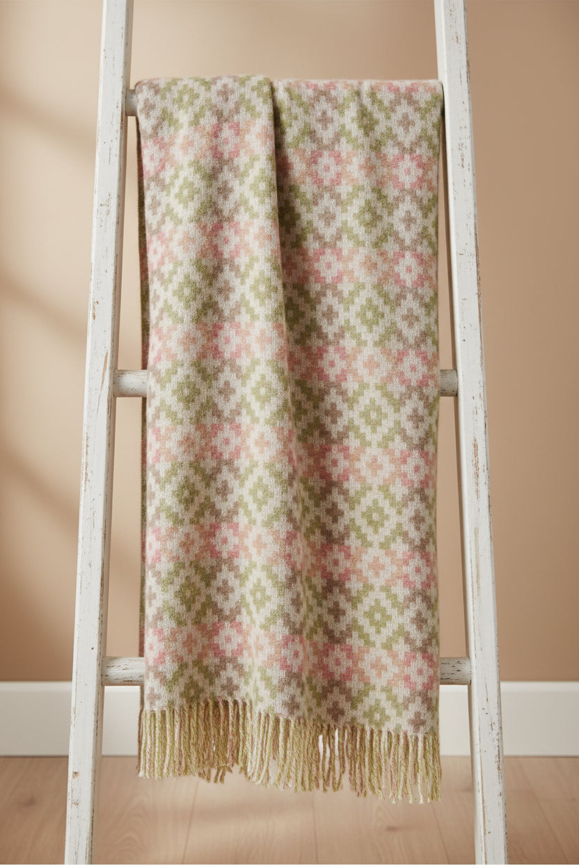 Dartmouth Green Wool Throw
