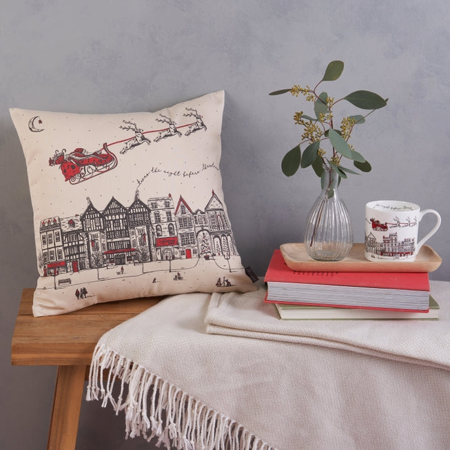 Santa's Sleigh Cushion Cover