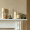 Bowen Pillar Candle Holder ~ in Linen, Fawn or Moss