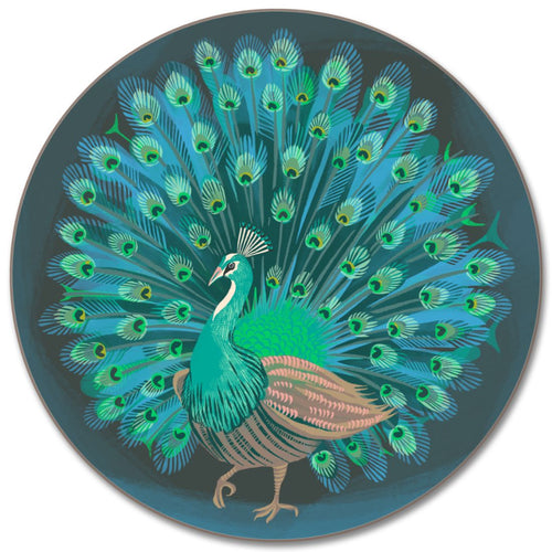 Vibrant Gloss Peacock Placemat