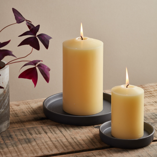 Dark Grey Candle Plate