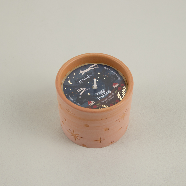 St Eval Star Gazy Christmas Candle Pots in 4 delicious aromas