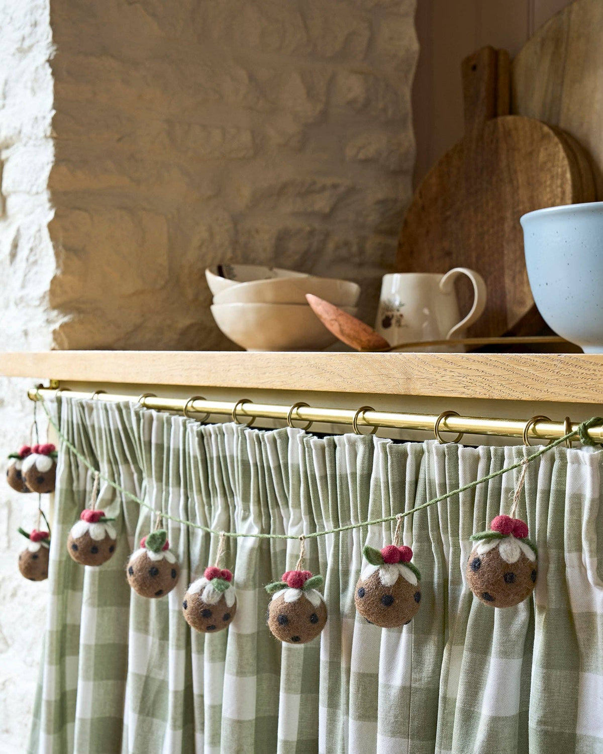 Christmas Puddings Garland