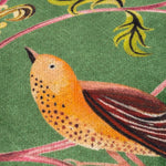 Holland Park Hedgerow Birds Cushion Cover ~ in Green