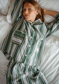Cotton Pyjamas in Blue Stripes