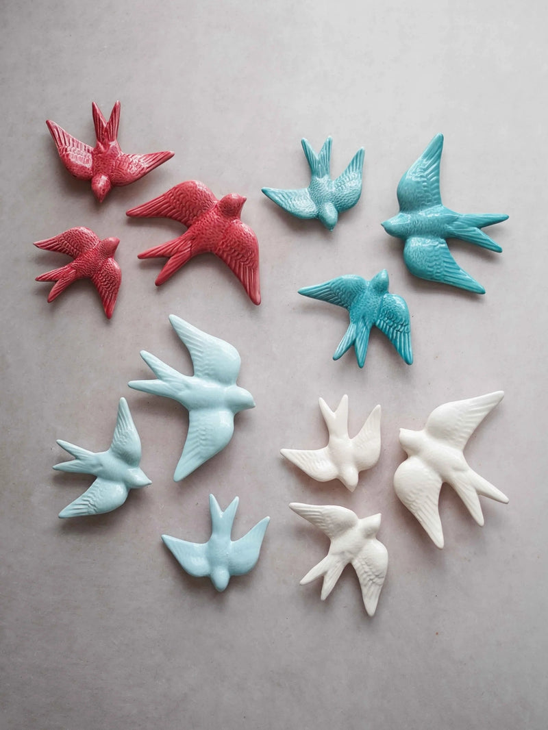 Set of 3 Spring Swallows