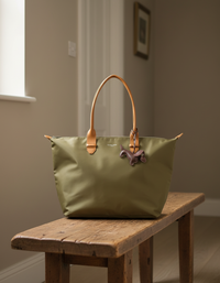 Lottie Tote Bag in Olive Green
