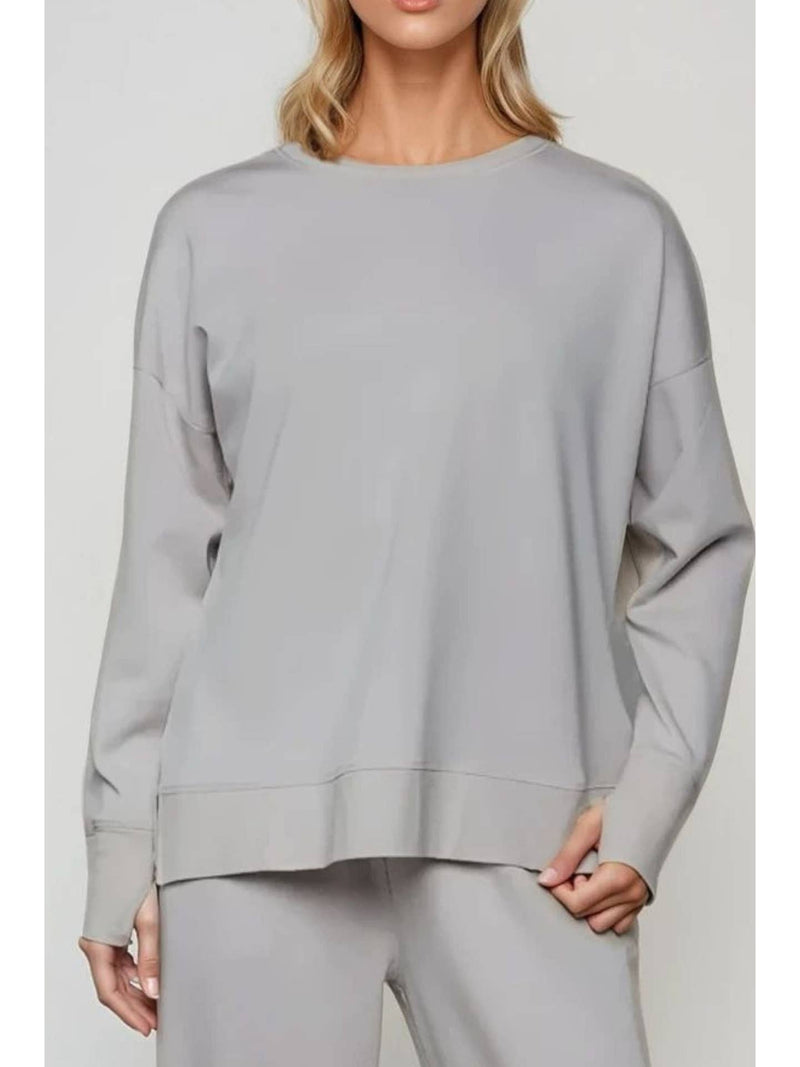 Supersoft Longline Sweatshirt in Cloud