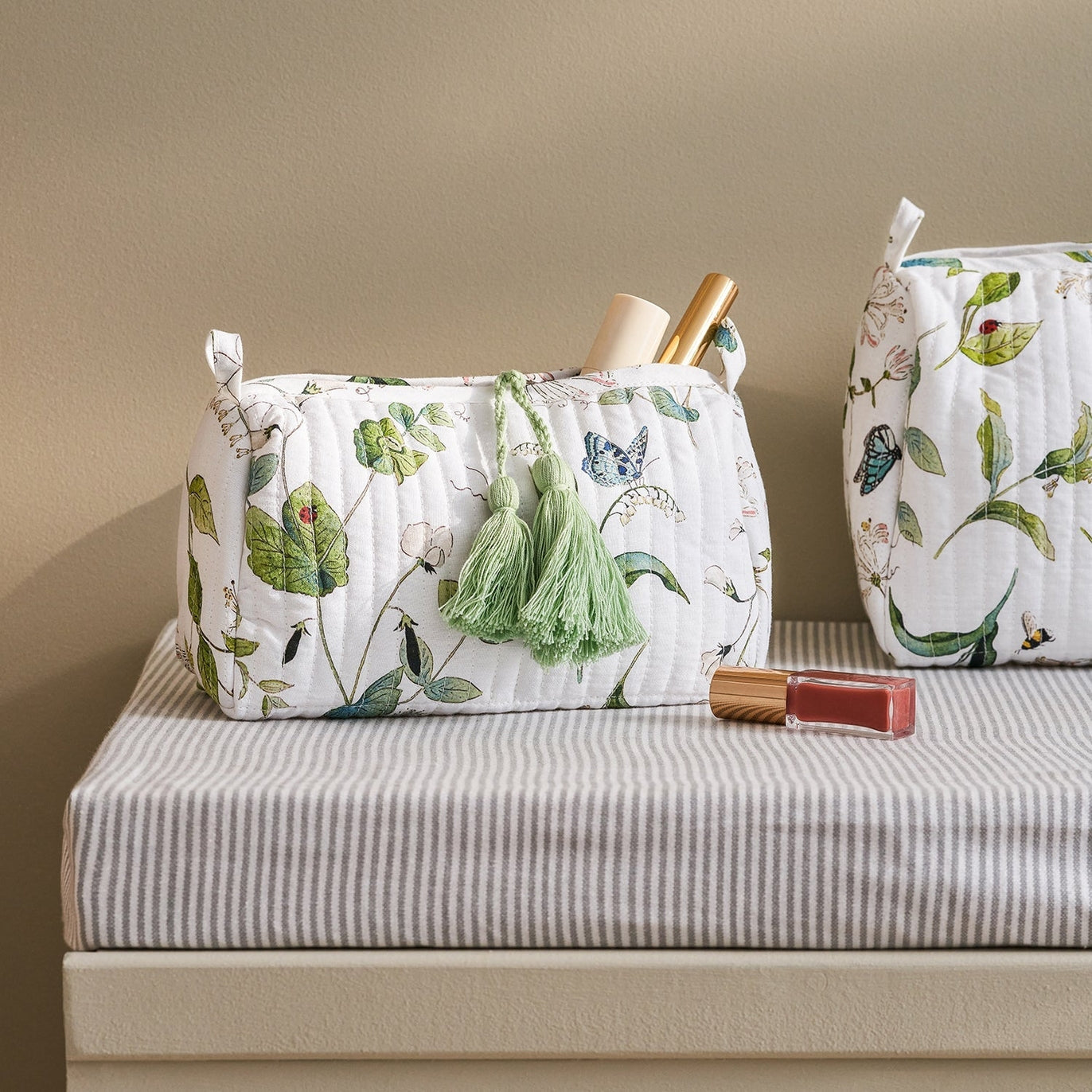 Wild Floral Cotton Makeup Bag by Sophie Allport