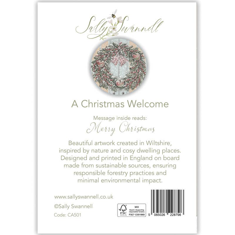 A Christmas Welcome | Christmas Card (A5 oversized single)