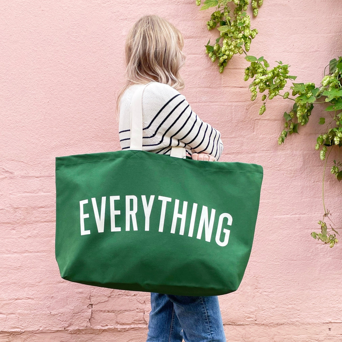 Everything Really Big Bag ~ in Forest Green, Peach or Pink