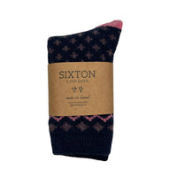 Helsinki Nordic Style Socks  - Navy