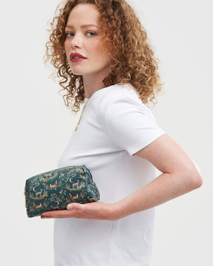 Into the Woods Green Small Pouch