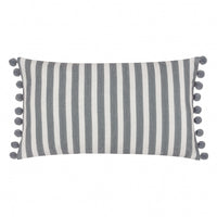 Sessile Leaf Printed Cushion Cover in Delph Blue