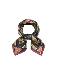 Winter Solstice Tales Green Square Scarf