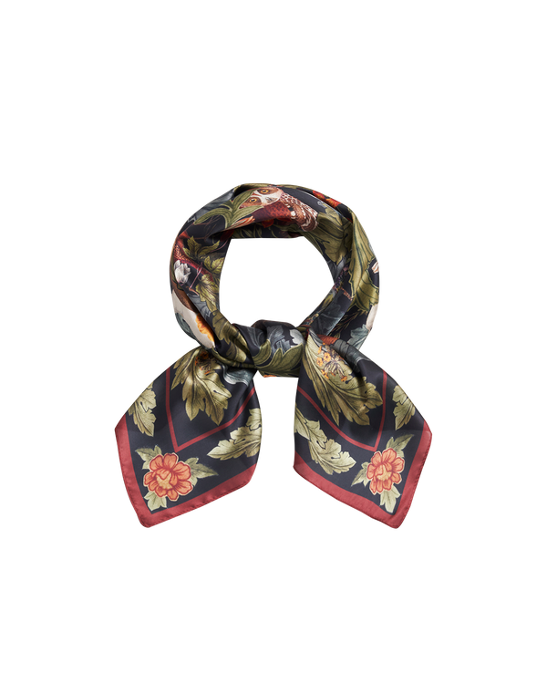 Winter Solstice Tales Green Square Scarf