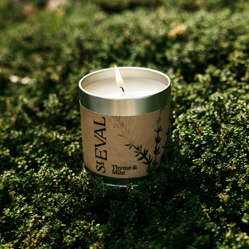 Thyme & Mint Scented Tin Candle