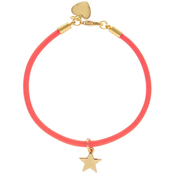 Elastic Fantastic Bracelet - Neon Red