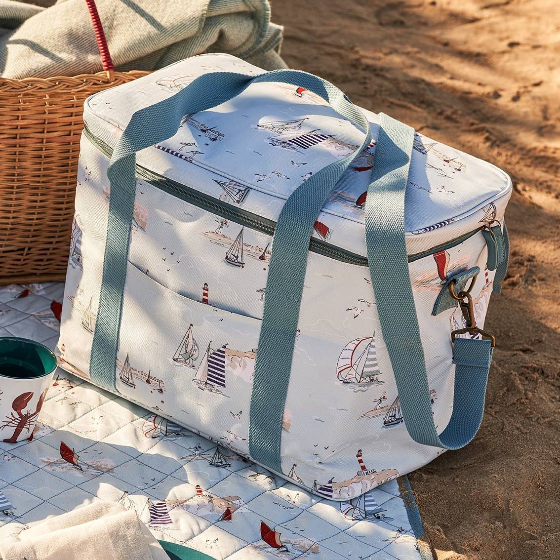 Coastal Boats Picnic Bag