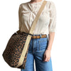 Portland Messenger Bag - Brown Leopard Print