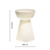 Bowen Pillar Candle Holder ~ in Linen, Fawn or Moss