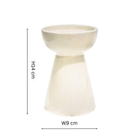 Bowen Pillar Candle Holder ~ in Linen, Fawn or Moss
