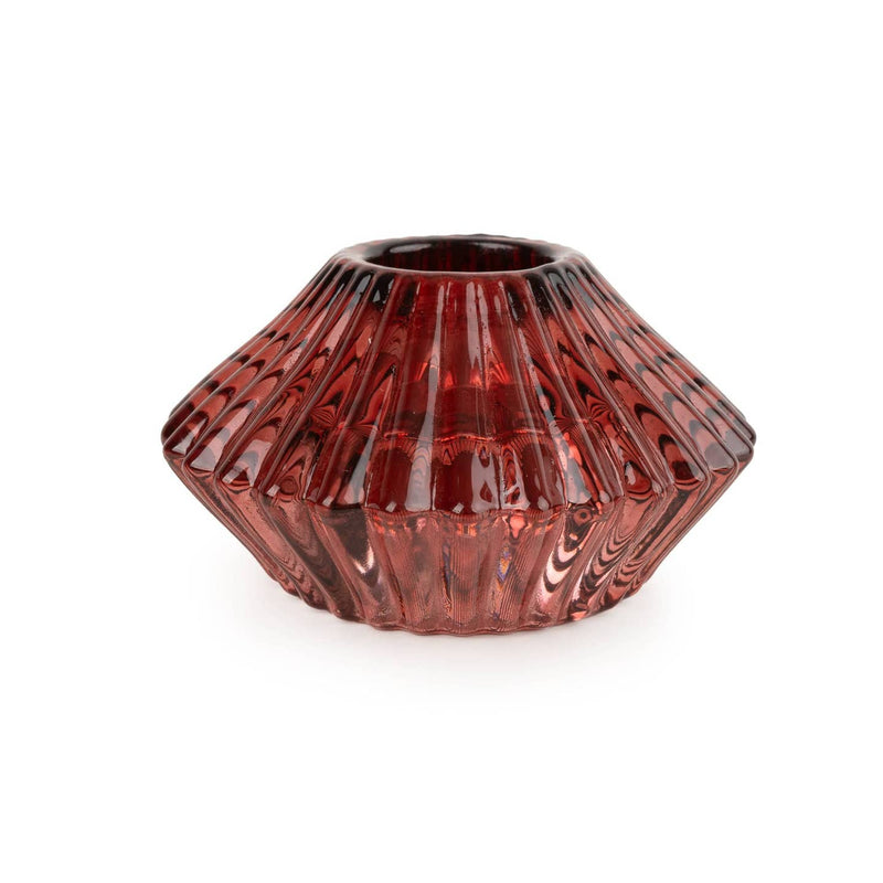 Diamond Candleholder ~ in Green or Red