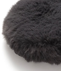 Grey Luxury Faux Fur Eye Mask