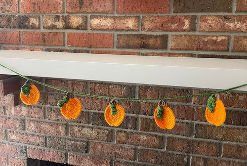 Crochet Pumpkin Garland