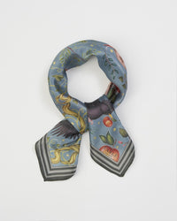 Fable Into the Woods Square Scarf - Teal