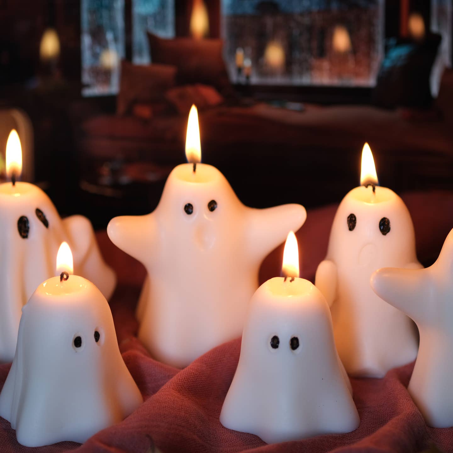 Ghost Candles / Halloween Candles – in Orange or White
