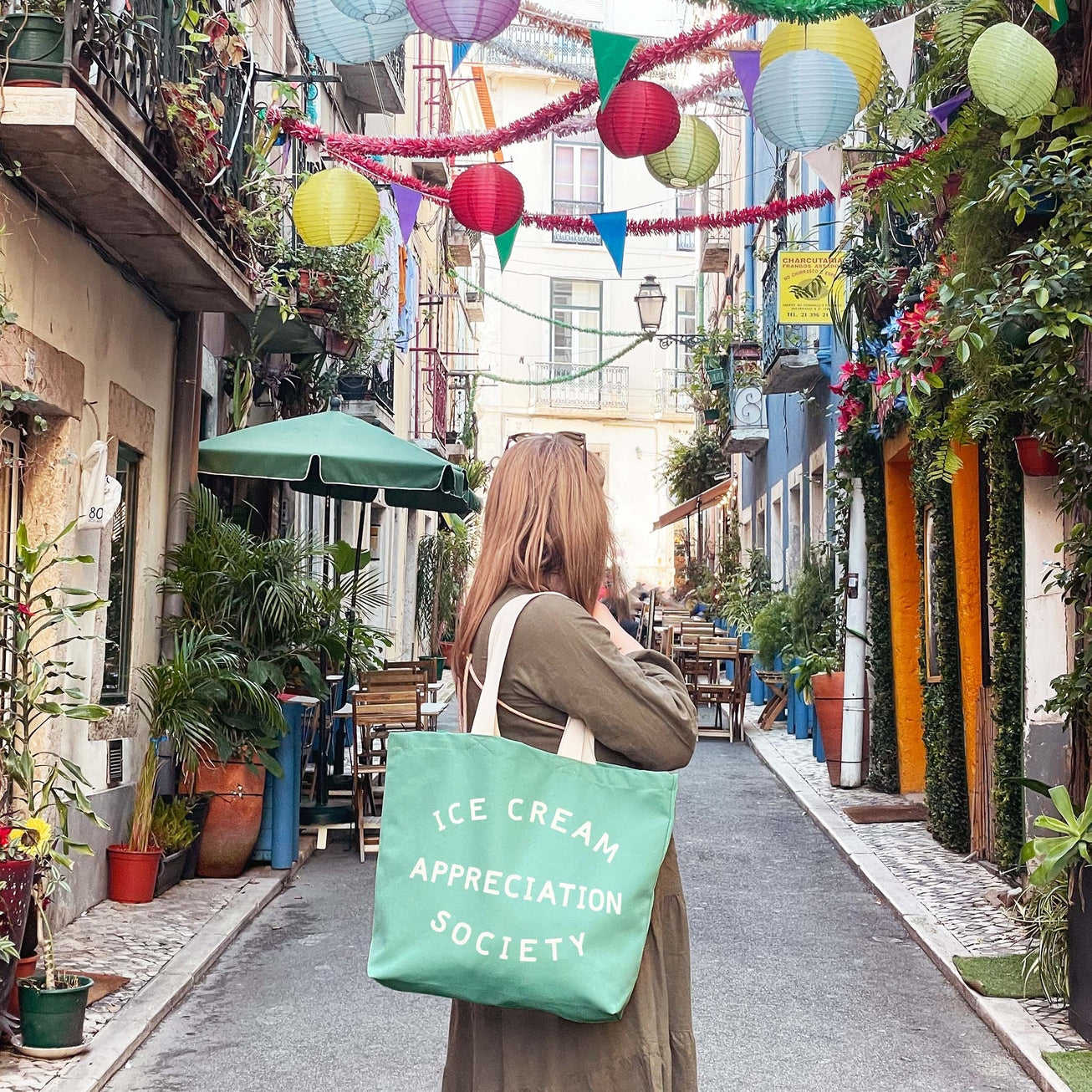 Ice Cream Appreciation Society - Sea Glass Canvas Tote Bag