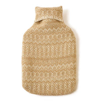 Fair Isle Pure New Wool Hot Water Bottle ~ in 3 seasonal accents