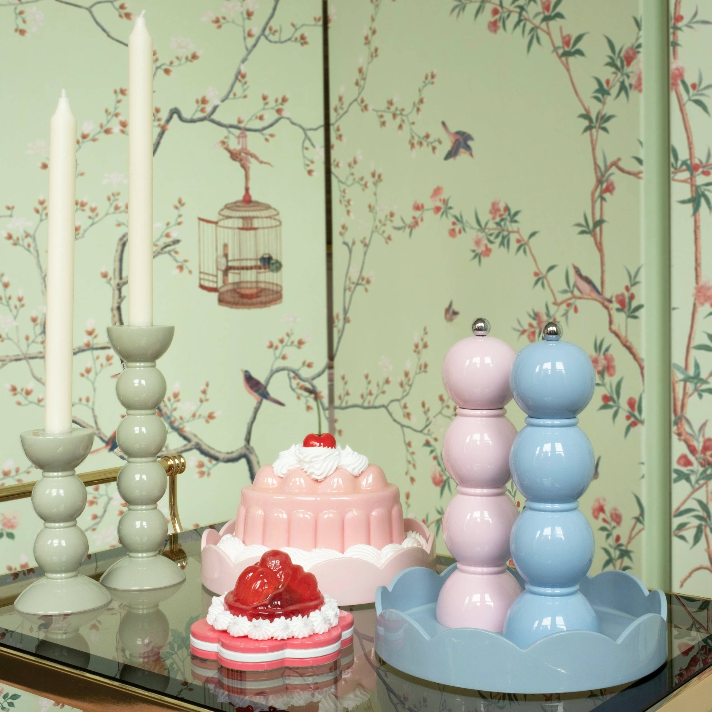 Addison Ross - Pink Bobbin Salt or Pepper Mill
