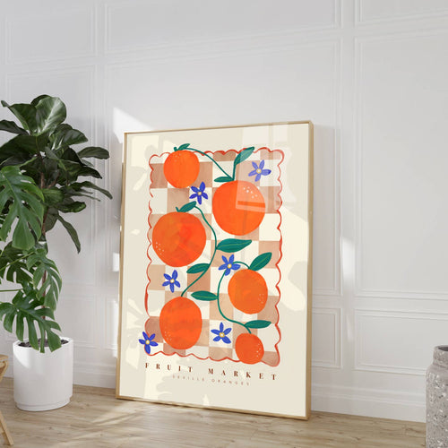 Orange Fruit Market | Unframed