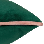 Meridian Velvet Cushion Cover ~ Emerald & Blush