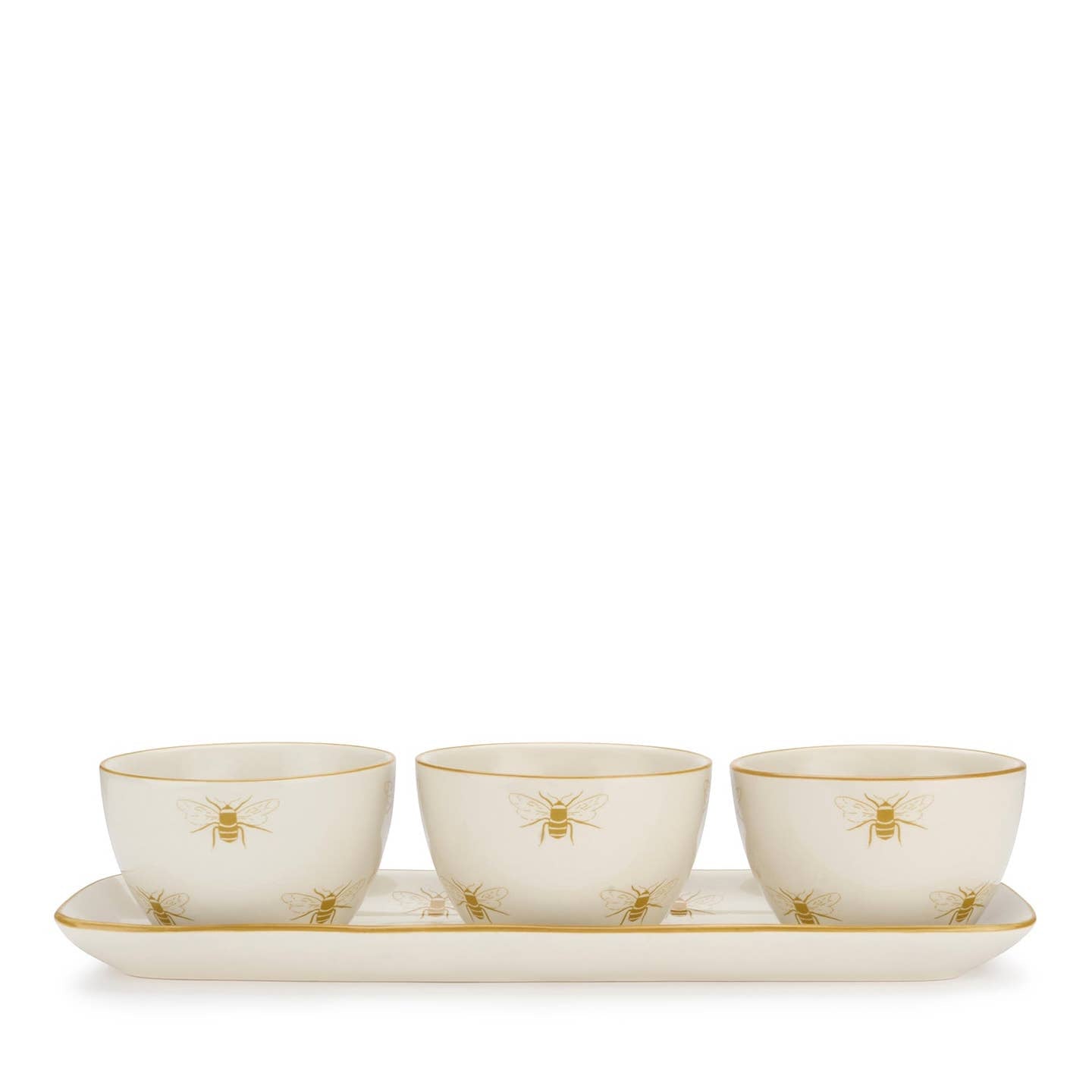 Sophie Allport - Honey Bees Stoneware Nibbles Bowl (Set of 3)