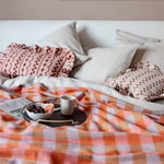Cotton Cushion Cover in Pink Stripe