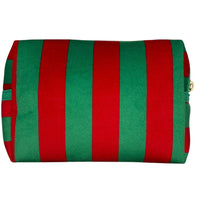 Stripe Velvet makeup bags in 4 colours