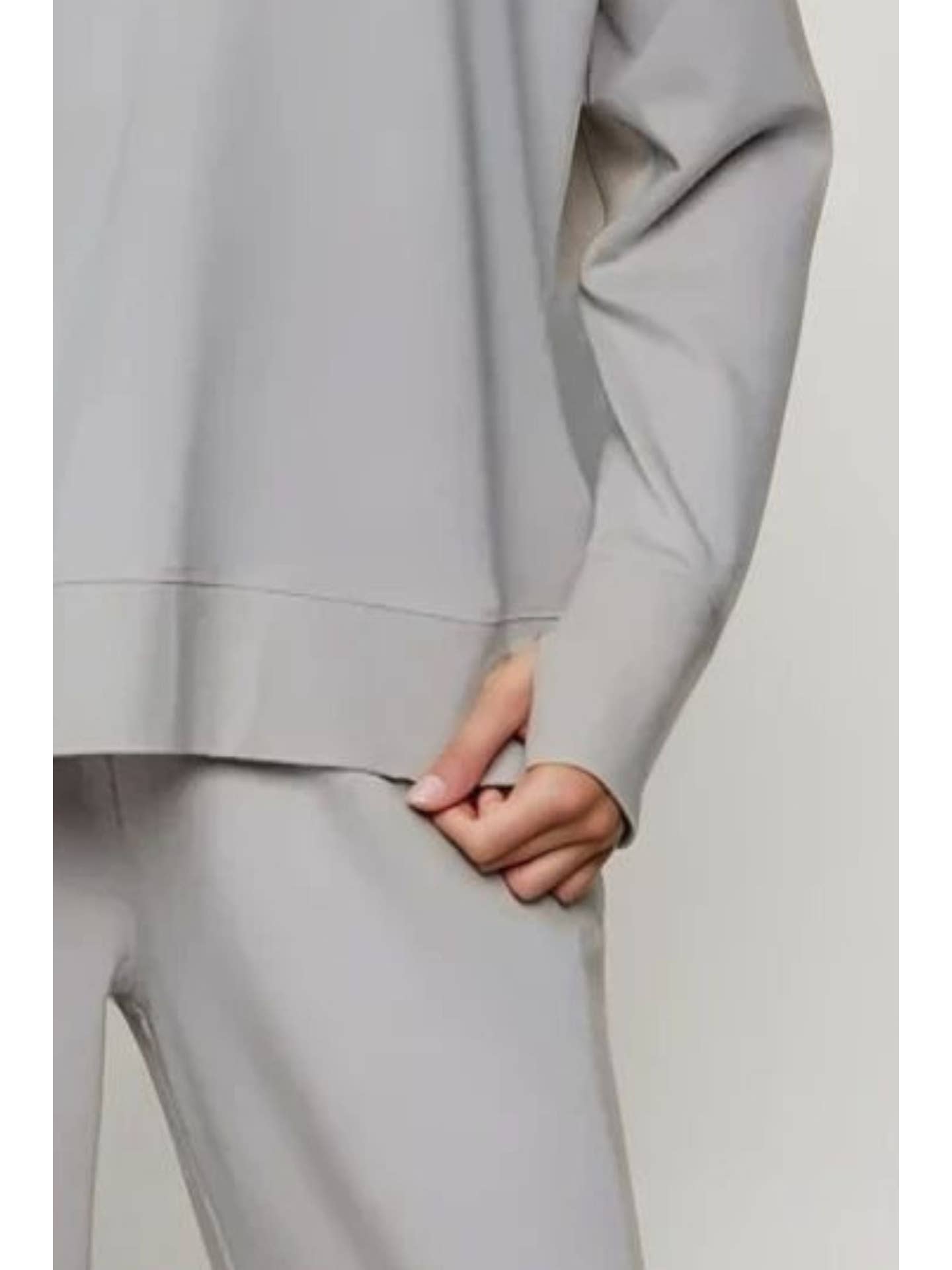 Supersoft Longline Sweatshirt in Cloud