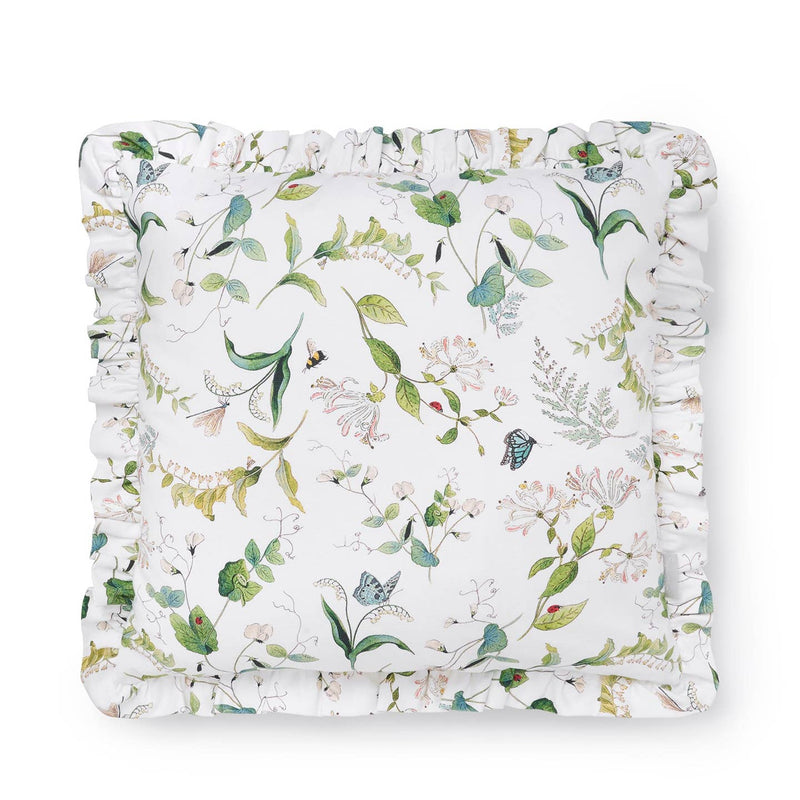 Wild Floral Frill Edge Cushion