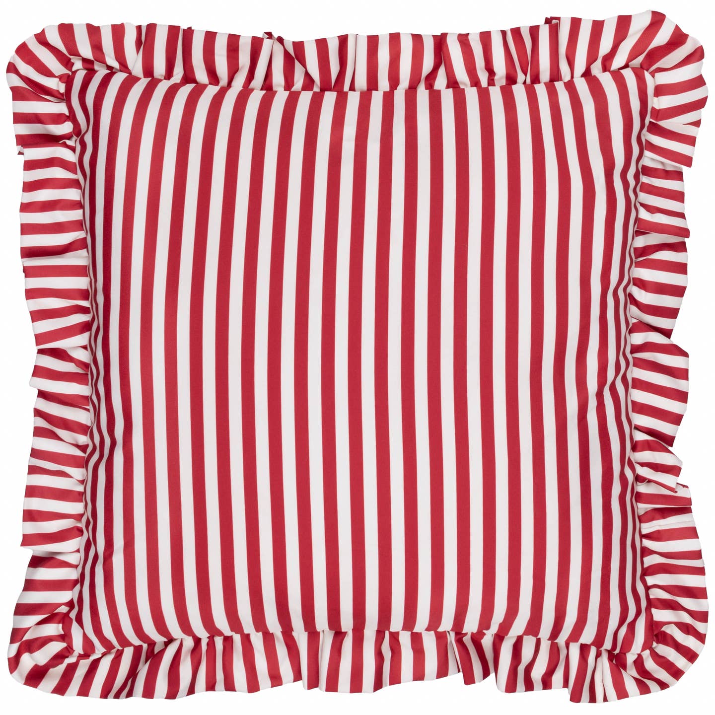 Millie Ruffle Striped Outdoor Cushion Cover