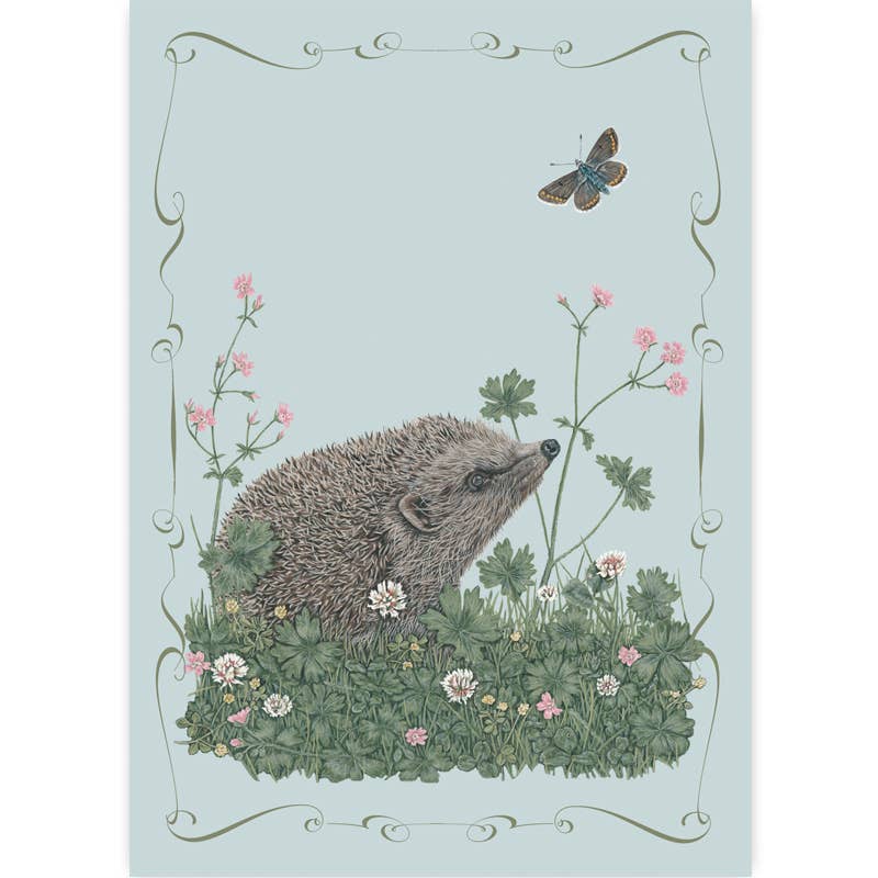 Hedgehog & Cranesbill | Everyday Greeting Card