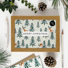 Reindeer and Christmas Trees Merry Christmas Cards - pack of 8