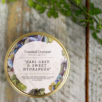 Earl Grey & Sweet Hydrangea Candle in A Matt Gold Tin