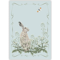 Hare & Shepherd's Purse | Everyday Greeting Card