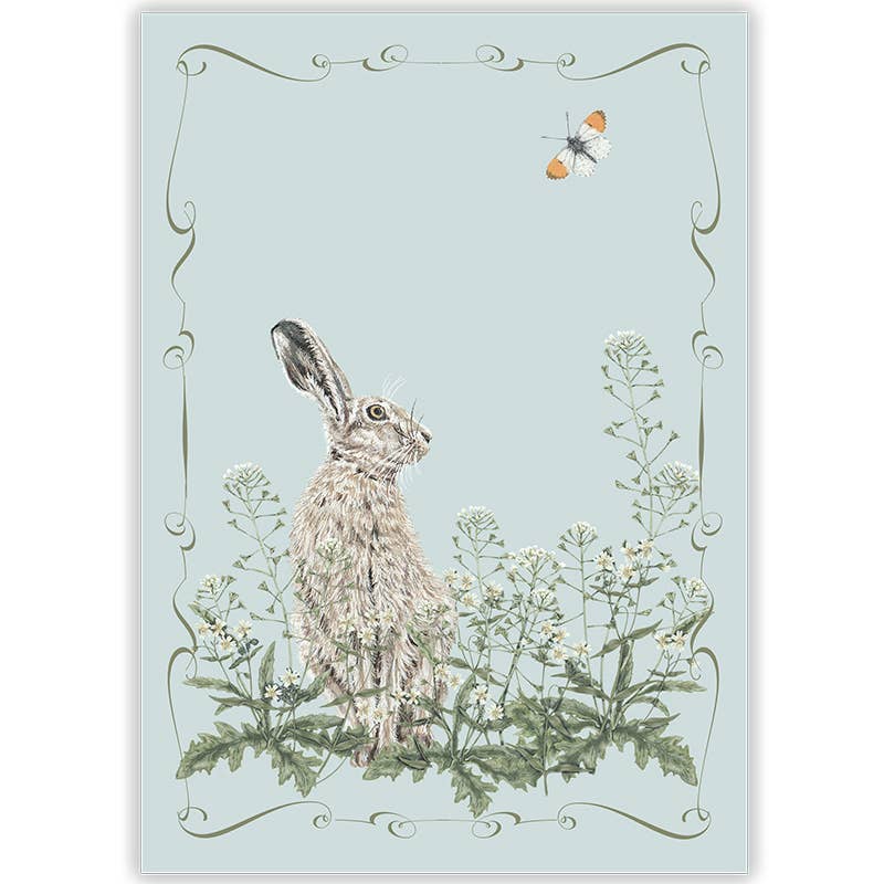 Hare & Shepherd's Purse | Everyday Greeting Card
